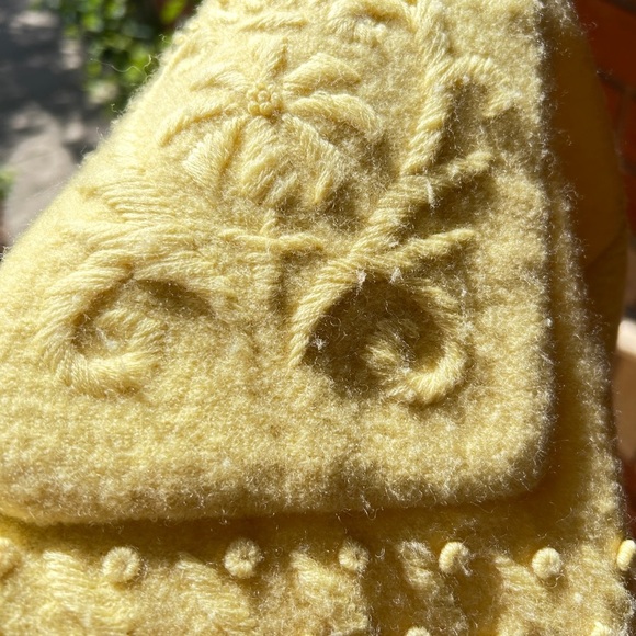 Bernardo Butter Yellow Boiled Wool Jacket M/L - Picture 13 of 16